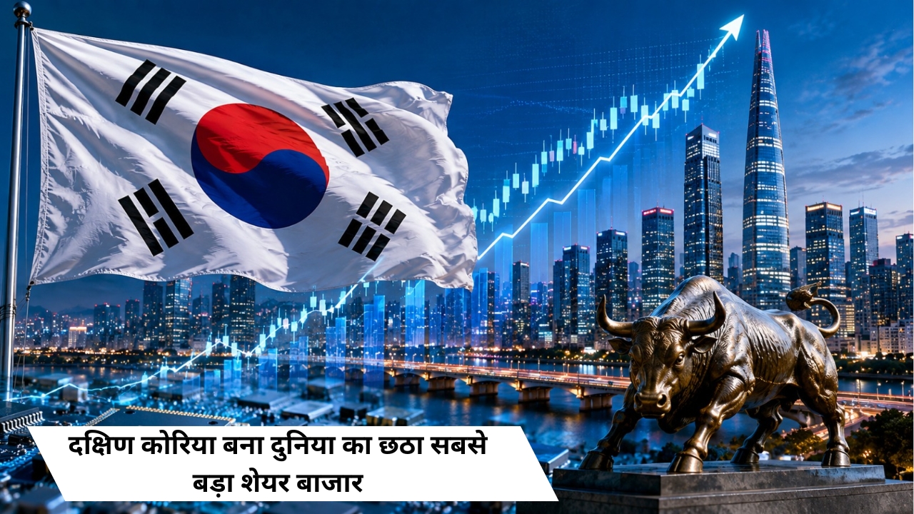 शेयर बाजार में दक्षिण कोरिया भारत से आगे निकला