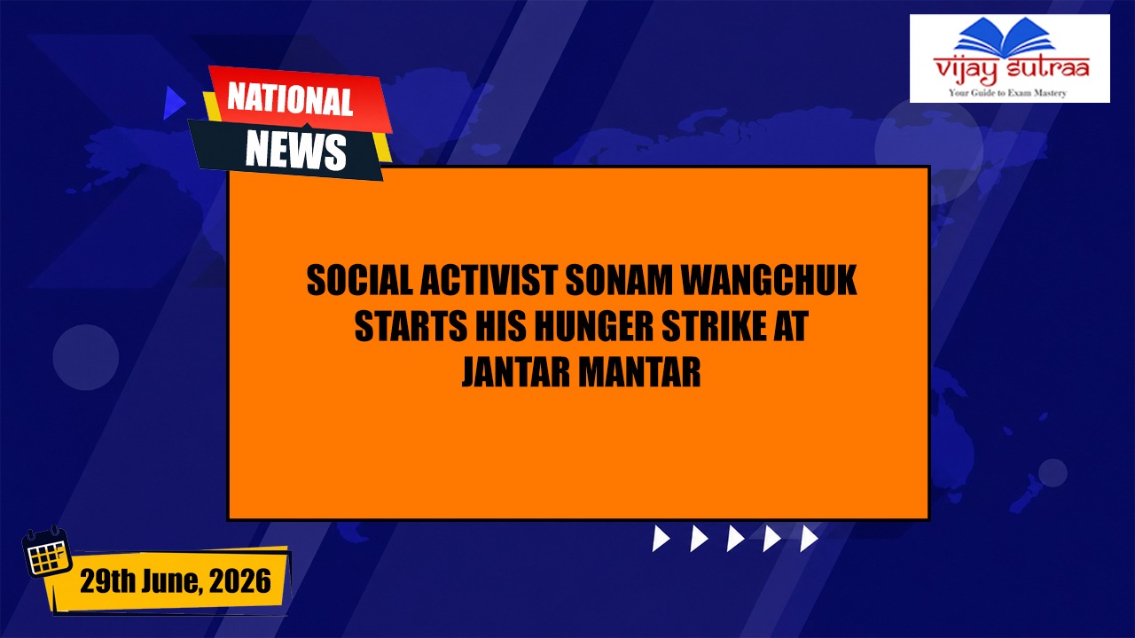 Sonam Wangchuk Begins Hunger Strike at Jantar Mantar