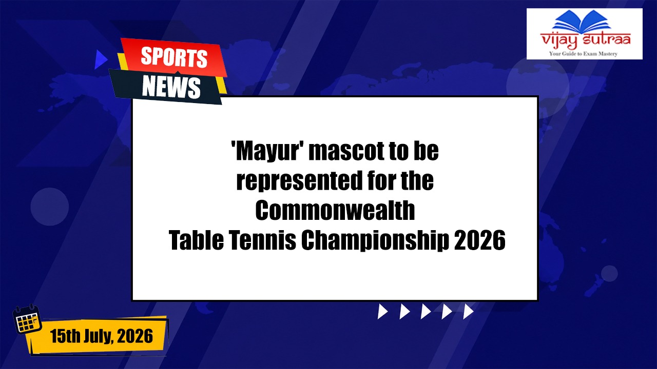 'Mayur' is the official mascot to lead the Commonwealth Table Tennis Championship 2026