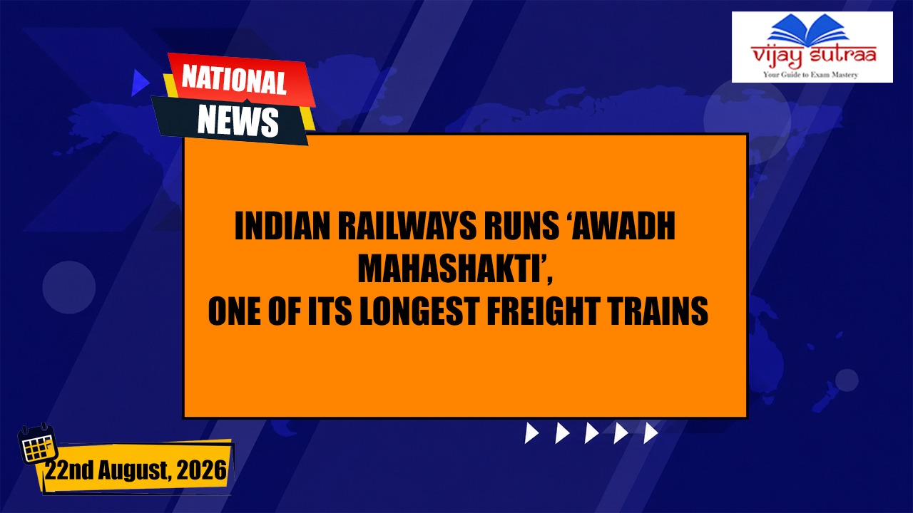 Indian Railways Moves 129-Wagon ‘Awadh Mahashakti’ Freight Train