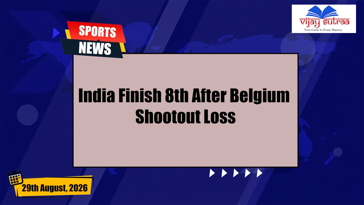 Shootout Heartbreak for India as Belgium Secures 7th Place