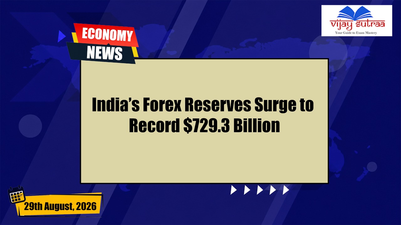 India’s Forex Reserves Hit Record $729.3 Billion