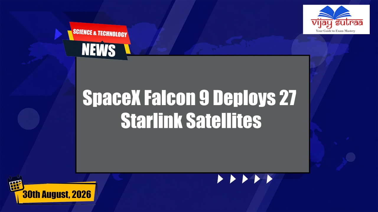 SpaceX Falcon 9 Launches 27 Starlink Satellites Into Orbit