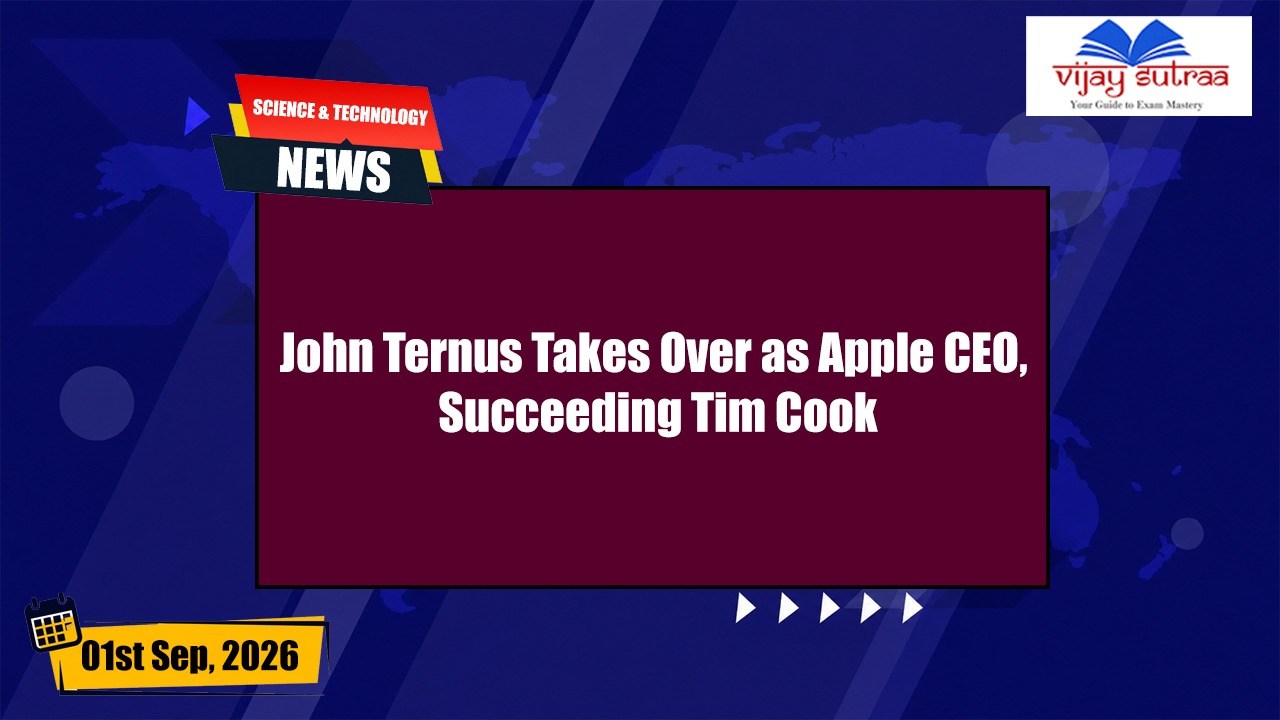 John Ternus Becomes Apple CEO as Tim Cook Steps Down
