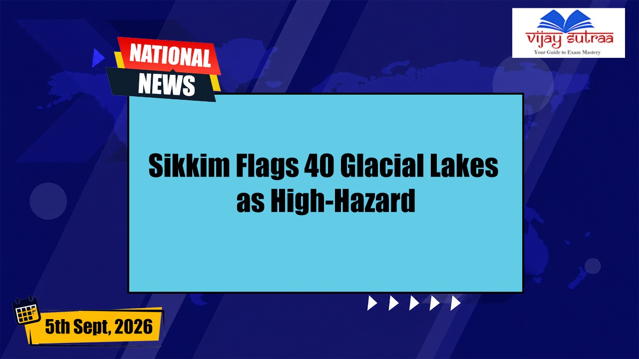 Sikkim Marks 40 Glacial Lakes as High-Hazard
