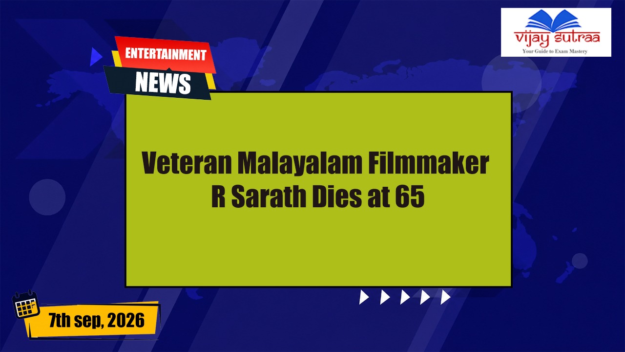 Malayalam Filmmaker R. Sarath Passes Away at 65